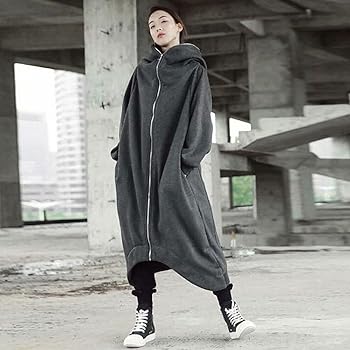 Amazon | Exsaupy コート ロング丈 レディース パーカー ロング